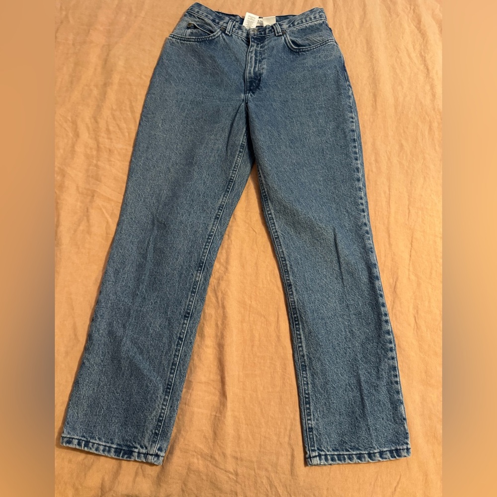 Jones Wear Classic  vintage mom jeans Blue Straight-Leg Jeans